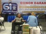 Diikuti 500 Pendonor, Ditlantas Polda Jawa Timur Gelar Donor Darah