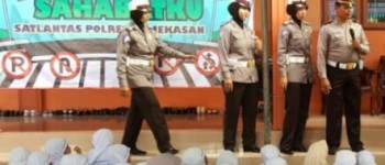 Satlantas Polres Pamekasan Kenalkan Rambu Lantas Bagi Siswa TK