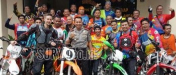 Gunakan Trail, Satlantas Polres Pasuruan Sosialisasikan Tertib Berlalulintas