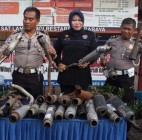 Satlantas Polrestabes Surabaya Musnahkan Knalpot Bronk